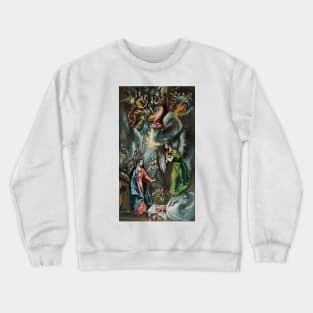 La Anunciacion by El Greco Crewneck Sweatshirt